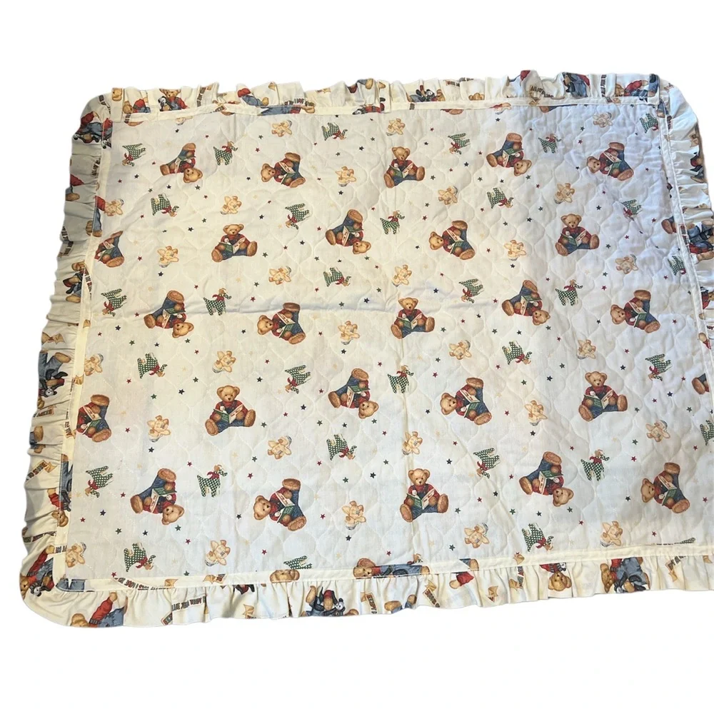 Vintage 🧸 teddy‎ bear quilt